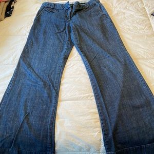 Will Smith Wide Legged Jean Pants; size 6.